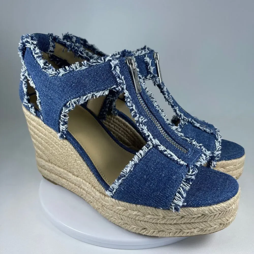 Michael Kors Women's Berkley Mid Wedge Sandals | 9.5 M | NEW - Picture 8 of 12